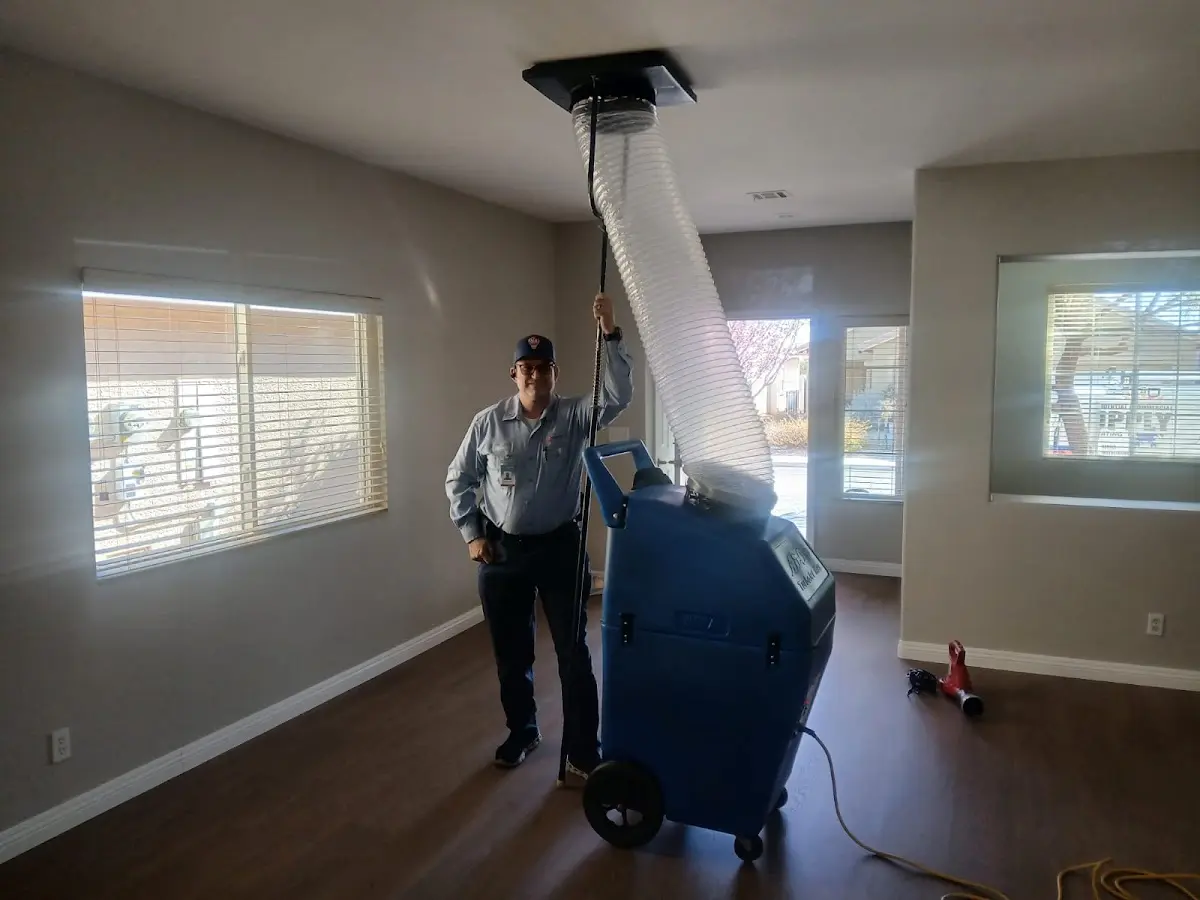 Professional Dryer Vent Cleaning work inside a Huntertown home